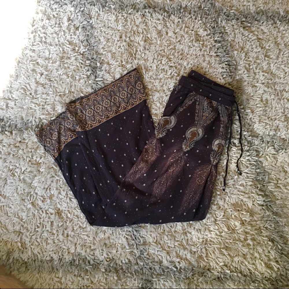 AEO drawstring rayon pocketed pants, Size S